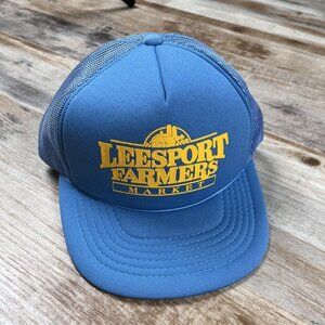 Leesports Farmers Market Berks County PA Adjustable Trucker Hat - Baby Blue